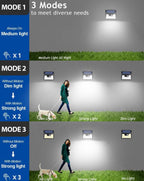 (NEW MSRP $29.99) Solar Lights Outdoor Motion Sensor 6-Pack, Waterproof