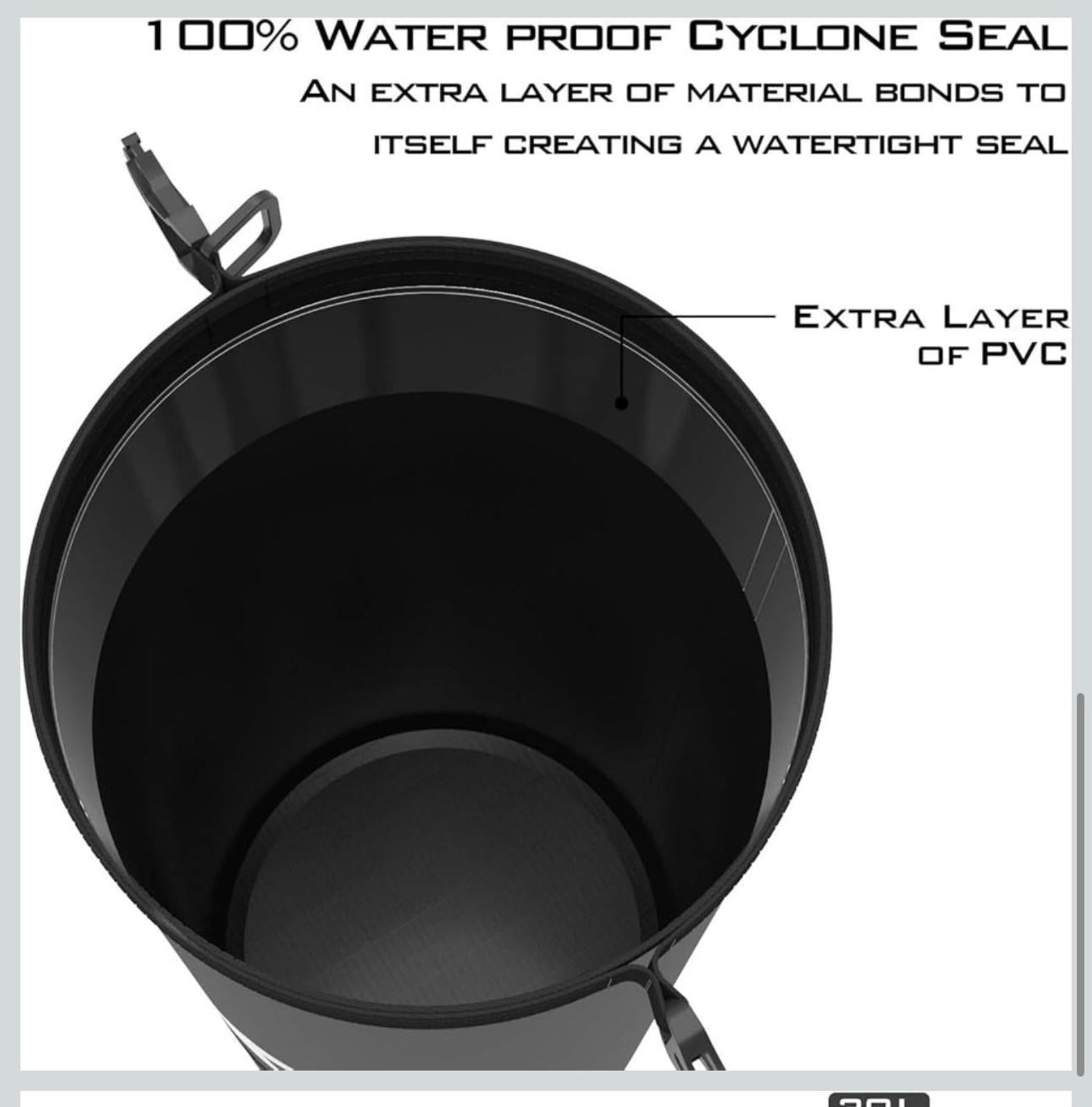 (NEW $30 MSRP) 100% waterproof KastKing Cyclone Dry Bag for Kayaking, hiking,etc