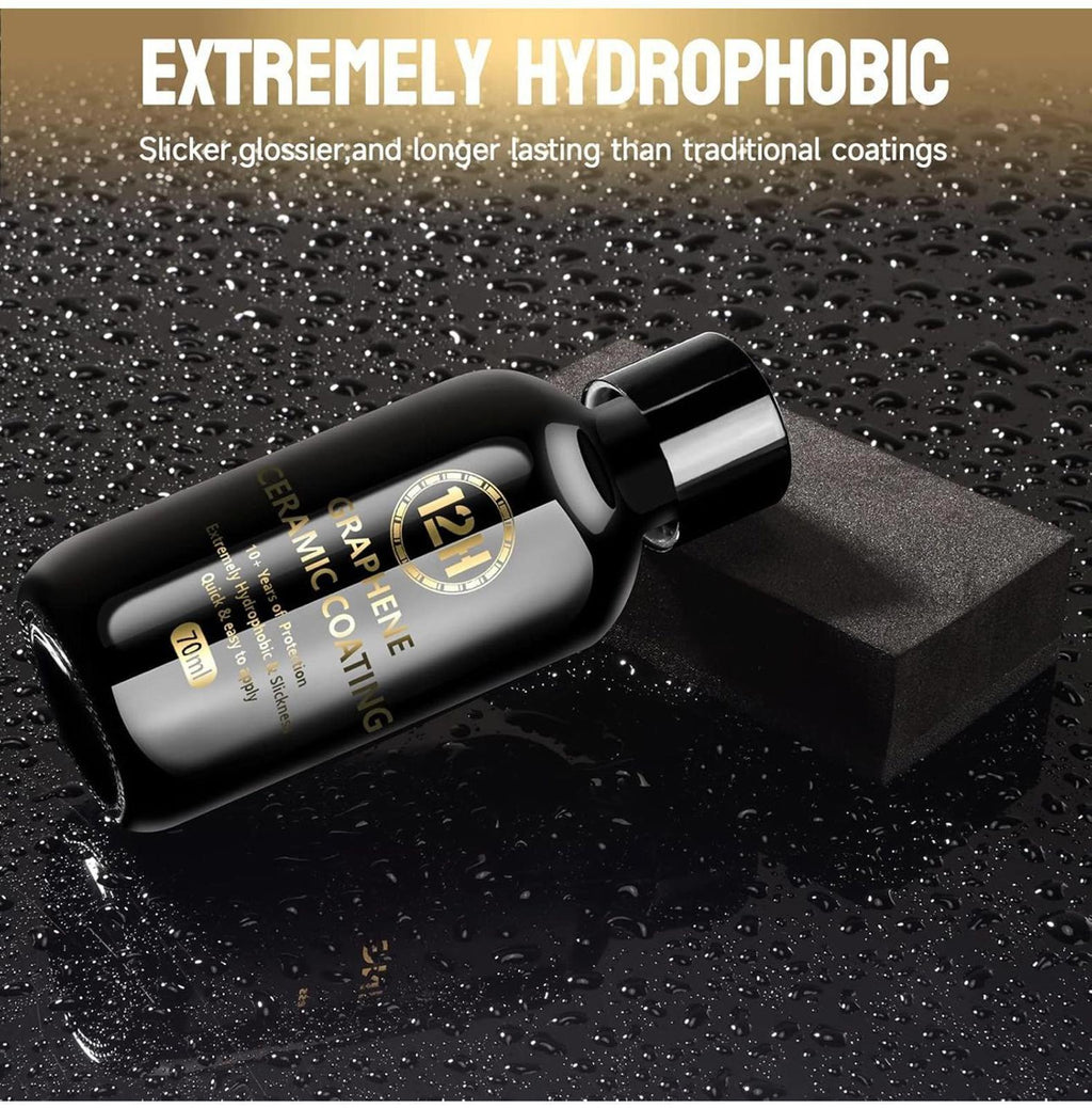 (MSRP $39.99) Graphene Ceramic Coating(70 ml), 10H Nano Protection & Hydrophobic