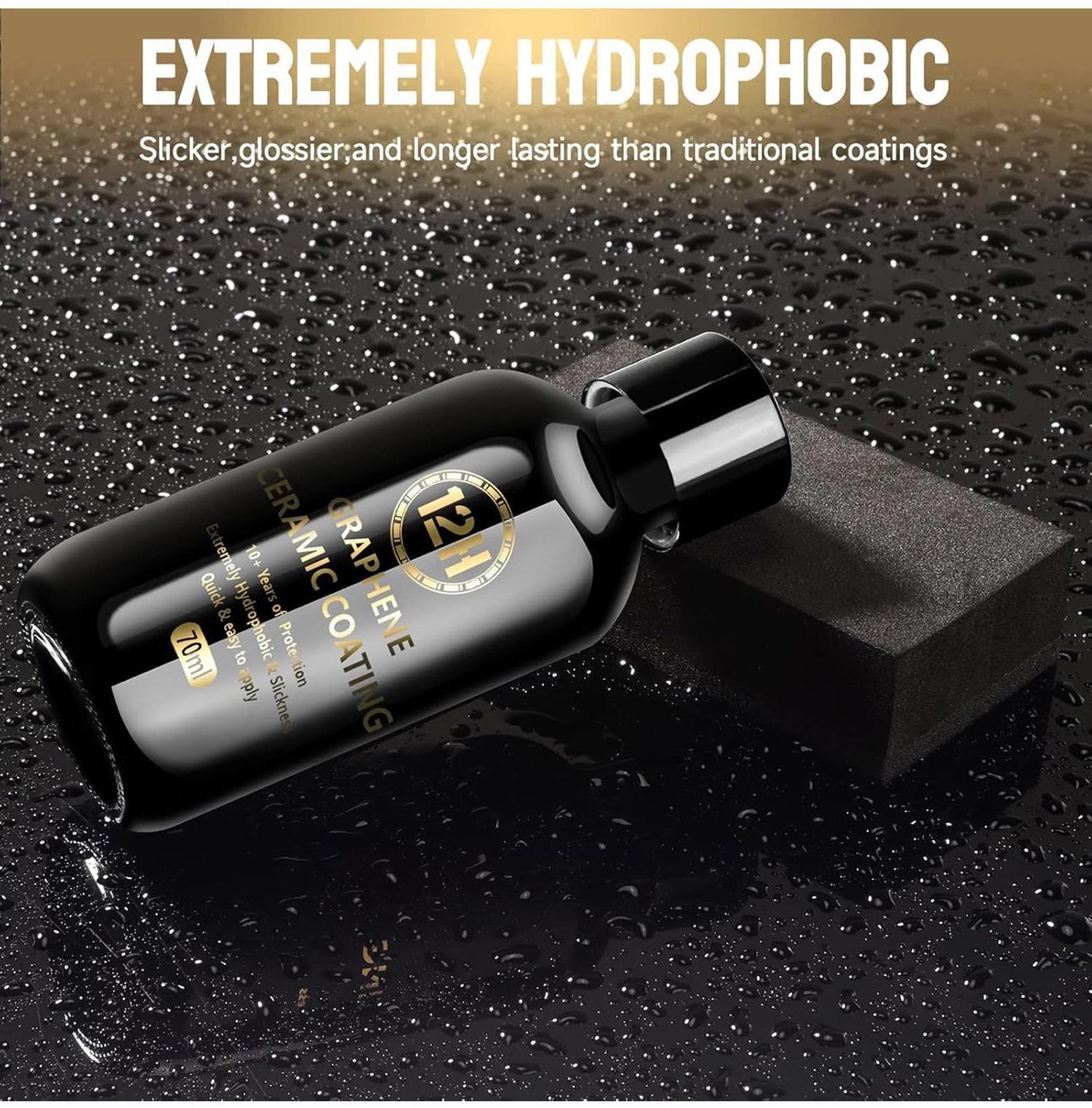 (MSRP $39.99) Graphene Ceramic Coating(70 ml), 10H Nano Protection & Hydrophobic