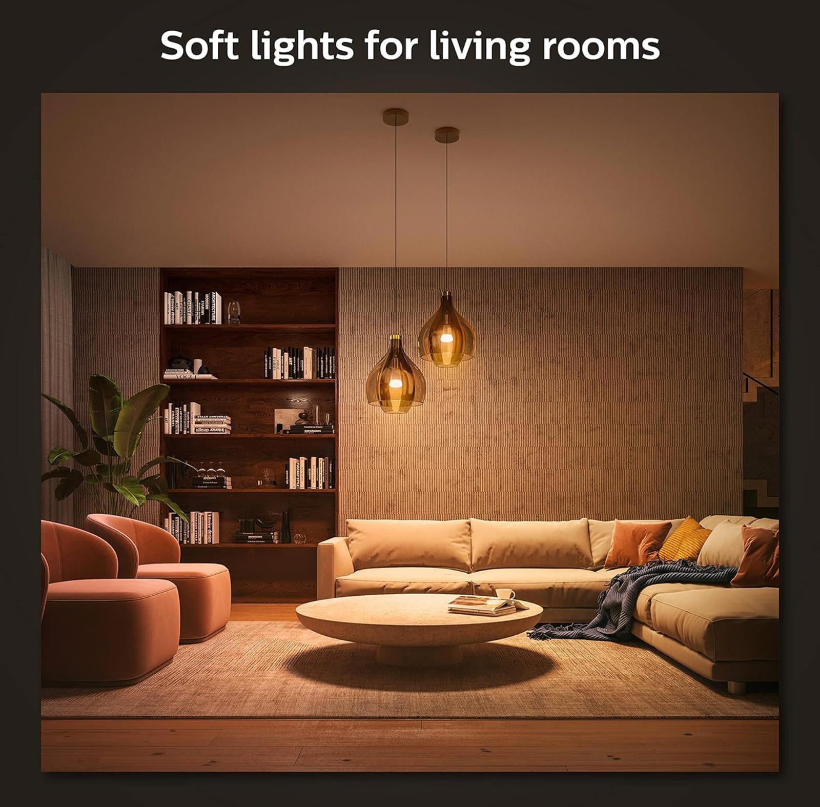(MSRP $39.99) Philips Hue White A19 Smart LED Bulbs 2‑Pack, 60 W Eq., Soft White