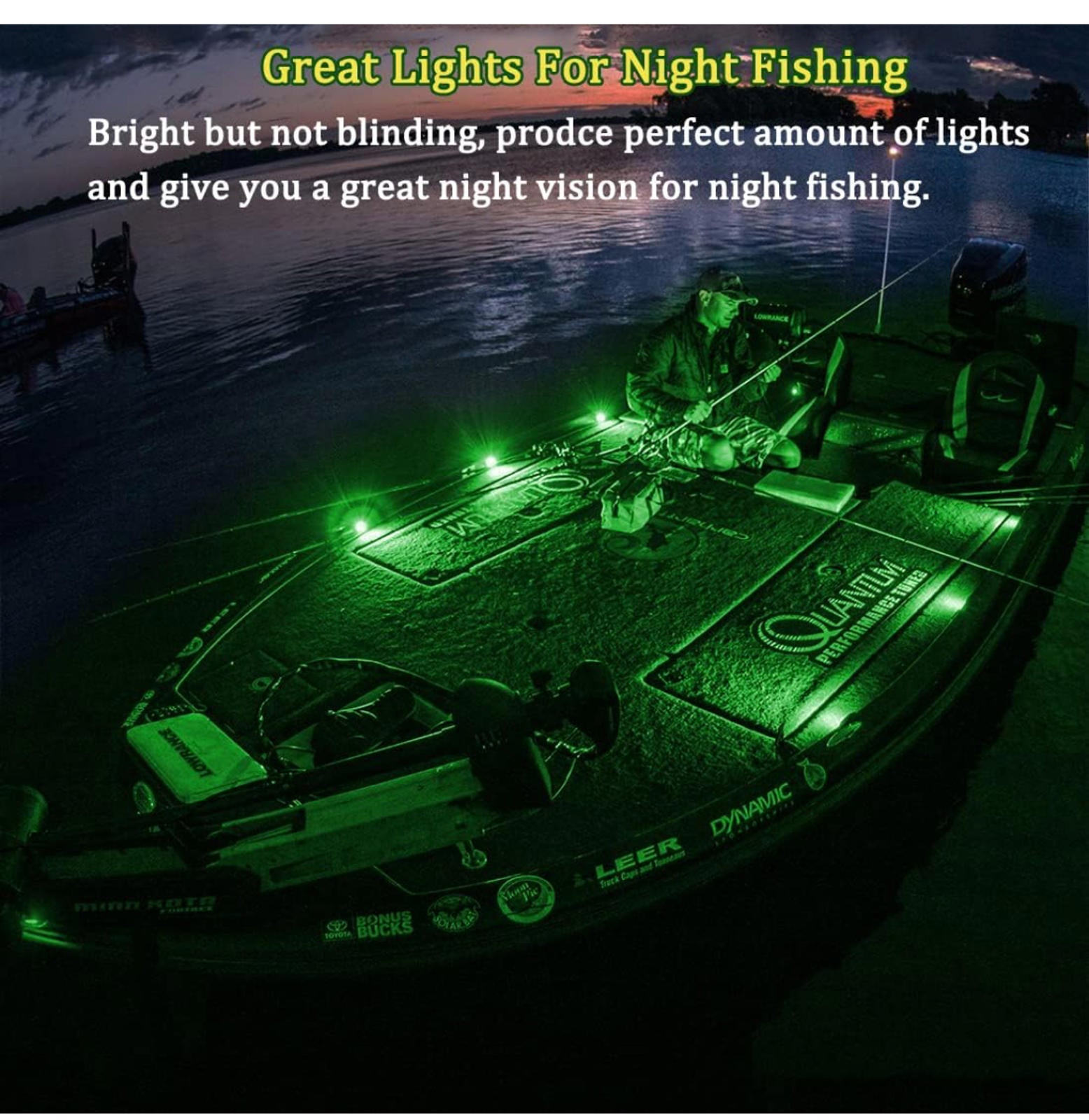 (MSRP $19.99) Boaton 4-Pack 12V Marine LED Interior Courtesy Lights, Waterproof