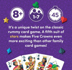 (MSRP $19.99) Five Crowns – 5‑Suited Rummy‑Style Card Game for Ages 8+