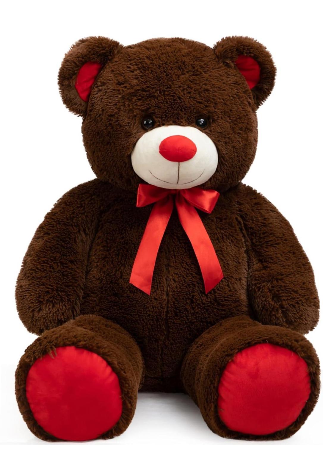 (NEW, MSRP $32) Giant 3 feet tall chocolate Teddy Bear Stuffed Animal Plush