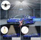 (MSRP $39.99) Aoretic 4‑Pack 80 W LED Garage Bulbs – 8000 LM, Deformable Panels