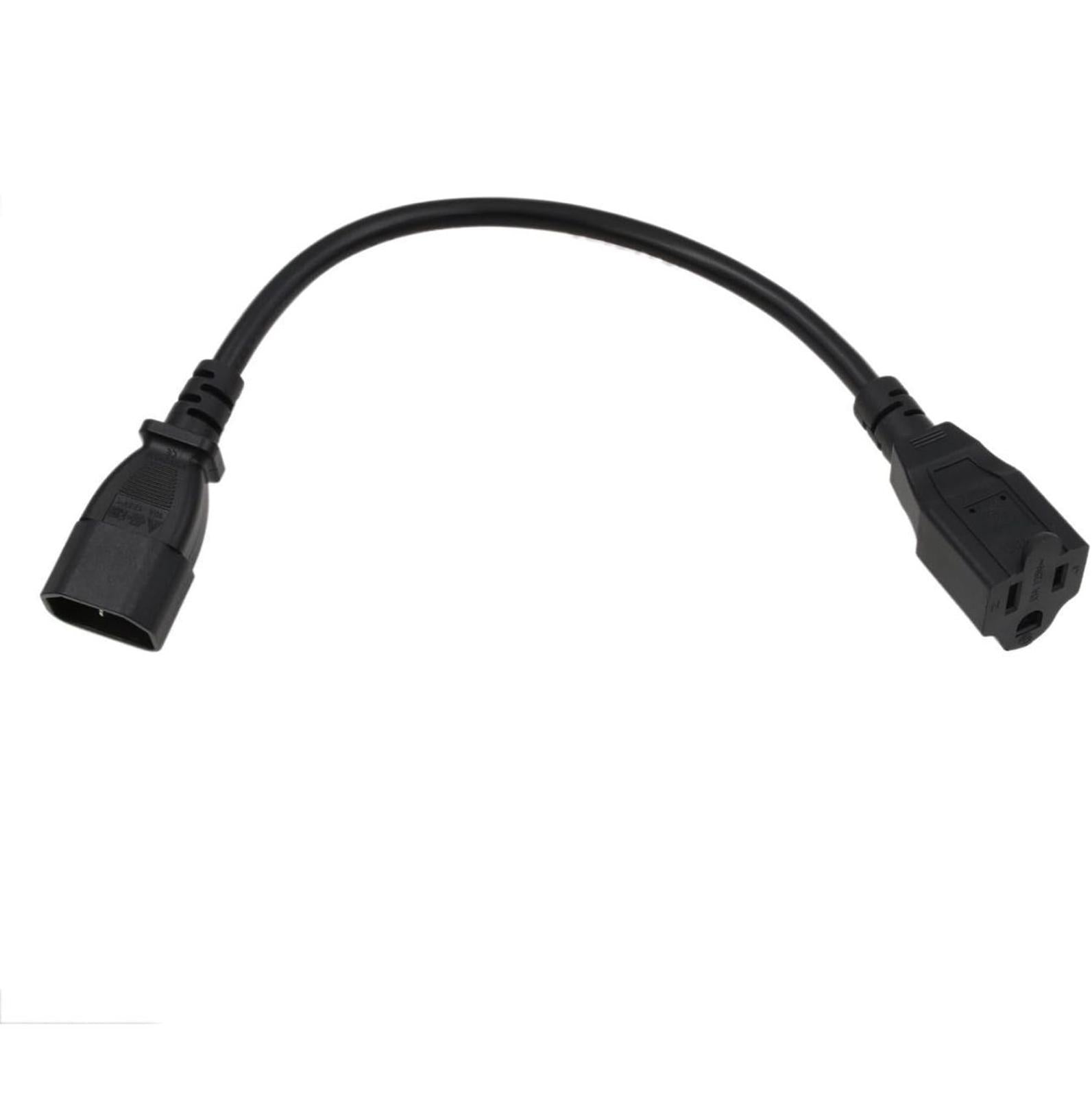 (NEW $29.95) UPS PDU Power Cord Adapters IEC320 C14 Male to NEMA 5-15R Female