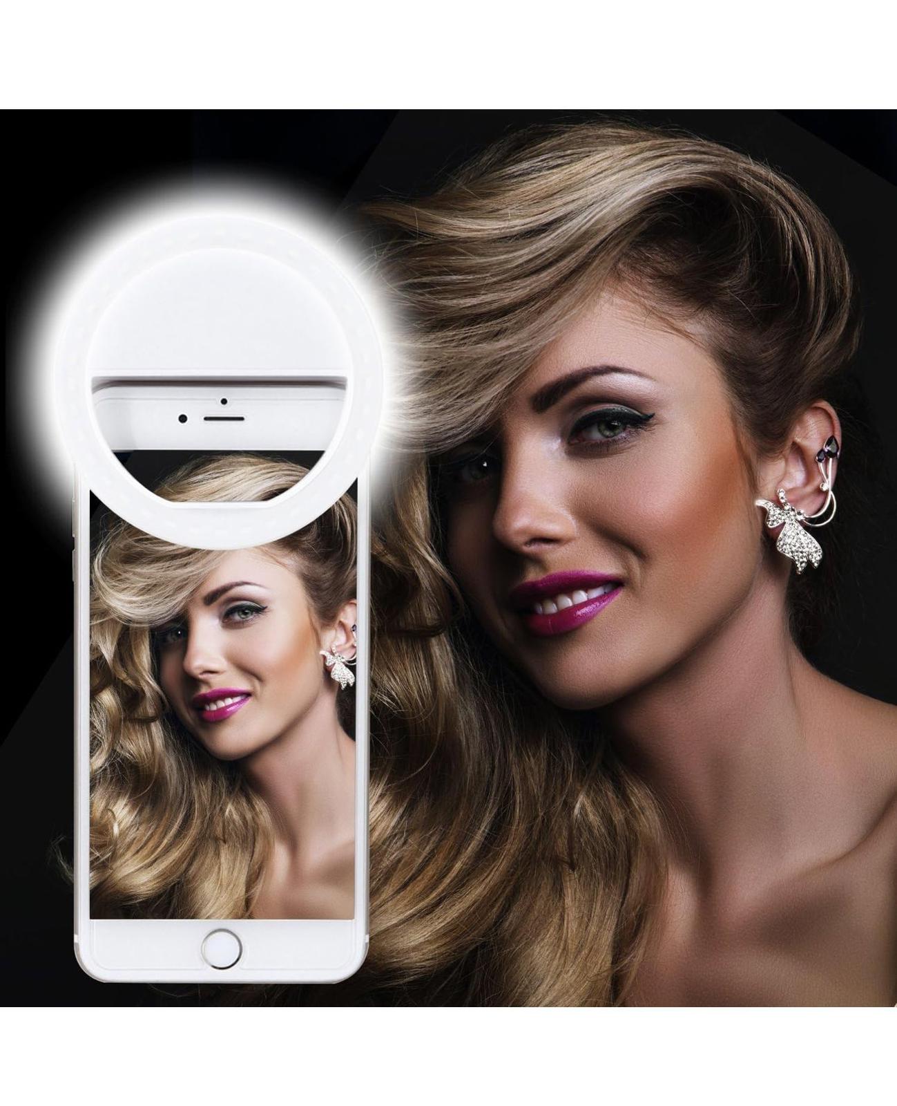 (NEW)Selfie Ring Light Rechargeable Portable Clip-on with 36 LED for Smart Phone
