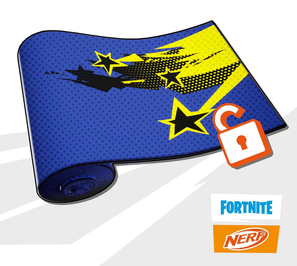 (MSRP $29.99) Nerf Fortnite Half Tone Hero Blaster – Break-Open Barrel