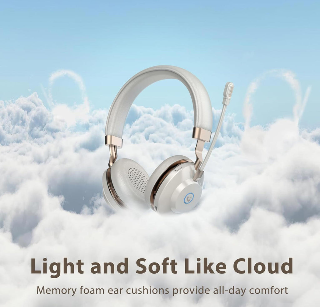 (NEW MSRP $59.99) 🎧 Wireless Over-Ear Headphones w/ Mic & 65hr Battery