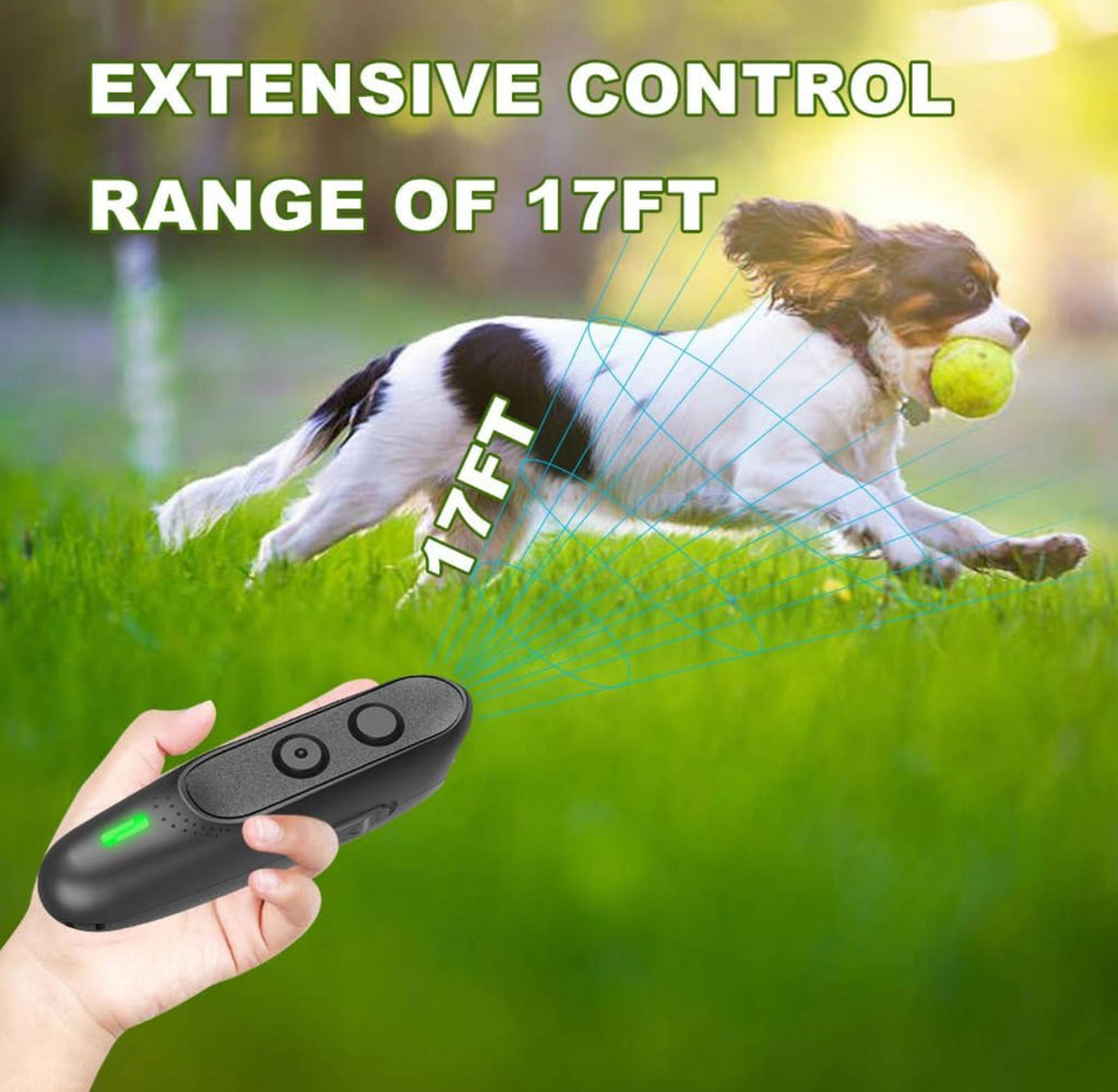 (MSRP $21.99)Ultrasonic Rechargeable Dog Bark Control Device,Handheld, LED Alert