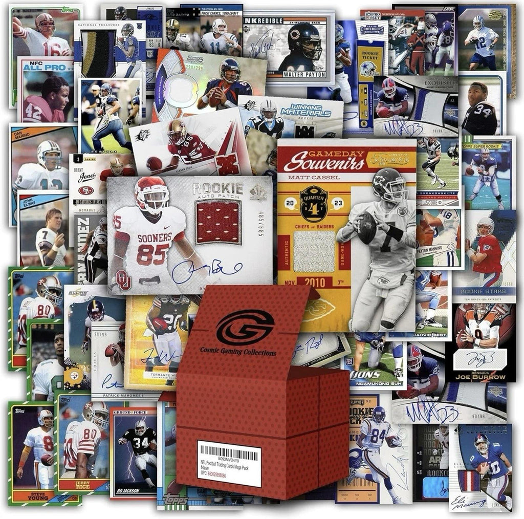 Cosmic Gaming Collection NFL Cosmic Sports Cards Unopened 100 Card Mega Pack
