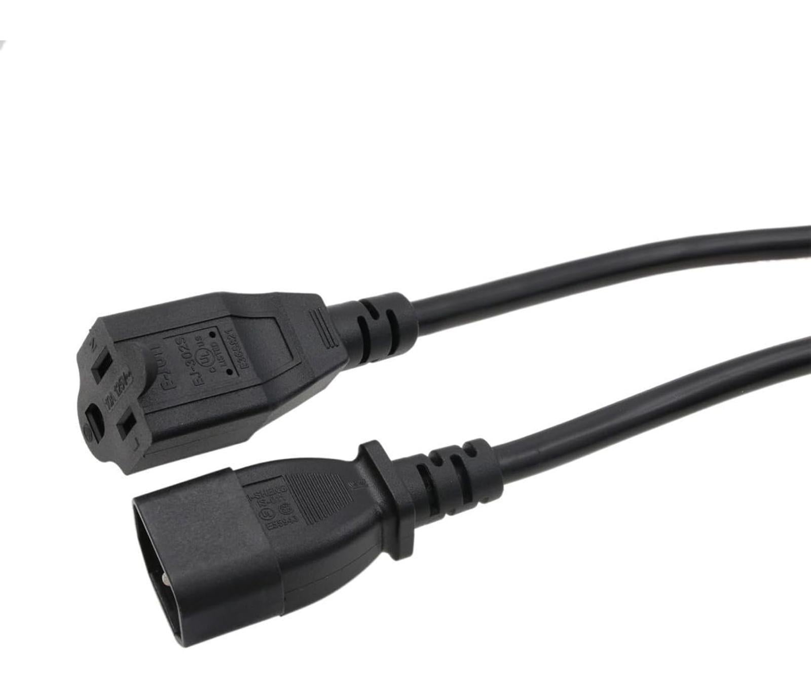 (NEW $29.95) UPS PDU Power Cord Adapters IEC320 C14 Male to NEMA 5-15R Female