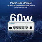 (NEW MSRP $79.99) TODAAIR 6-Port Hardened Industrial Gigabit PoE Switch