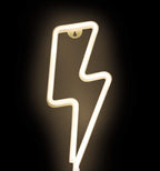 (MSRP $24.99) Sunnyglade LED Neon Lightning Sign –USB/Battery Powered Wall Decor