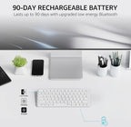 MSRP $29.99) Ultra-Slim Wireless Keyboard with Silent Keys – Compact & Portable