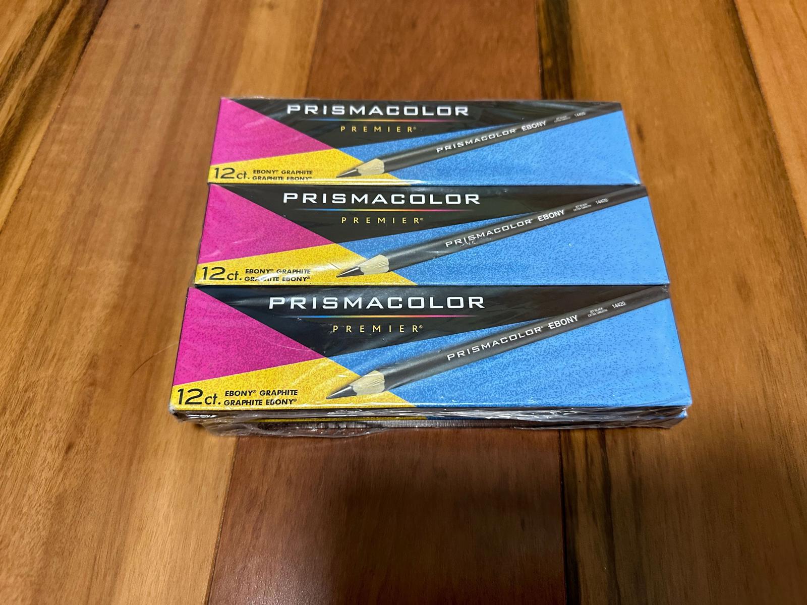 (MSRP $59.95) 6 packs of 12 (72) Prismacolor Premier Ebony Graphite Art Pencil