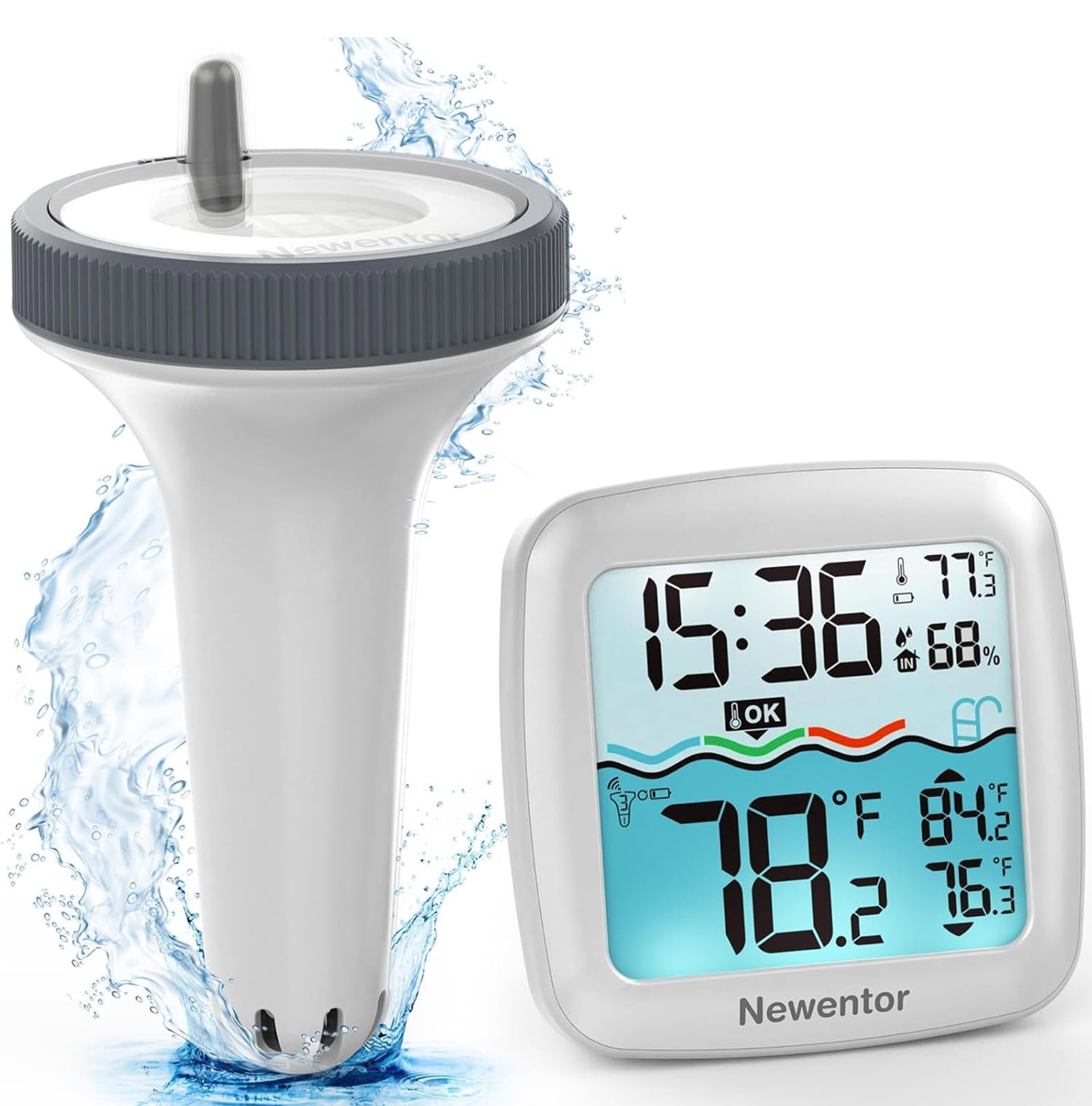 (NEW MSRP $49.99) Wireless Floating Pool Thermometer