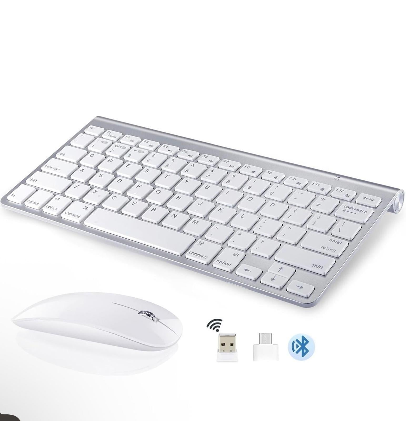 (NEW MSRP $35.99) Wireless Keyboard & Mouse Combo for Mac – USB-C + Bluetooth