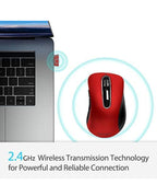 (MSRP $15.99) memzuoix 2.4G Wireless Mouse, 1400 DPI Optical Cordless Mouse