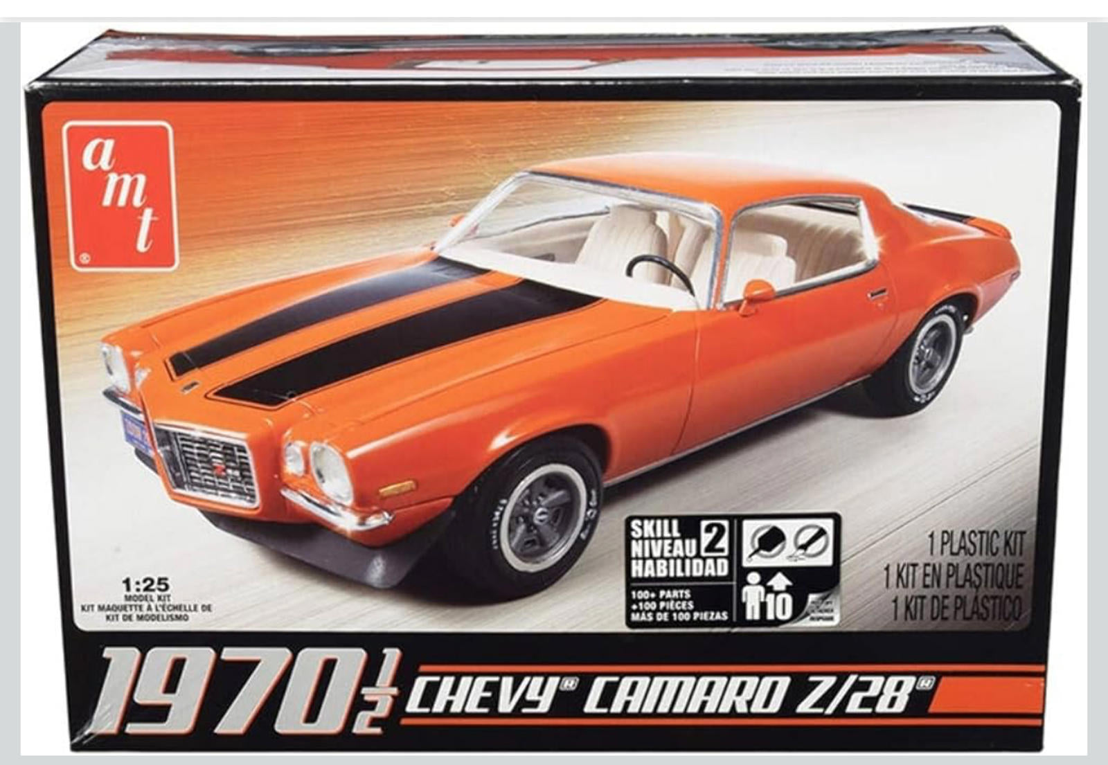 (NEW MSRP $29.99) AMT 1970 ½ Camaro Z/28 Plastic Model Kit – 1:25 Scale