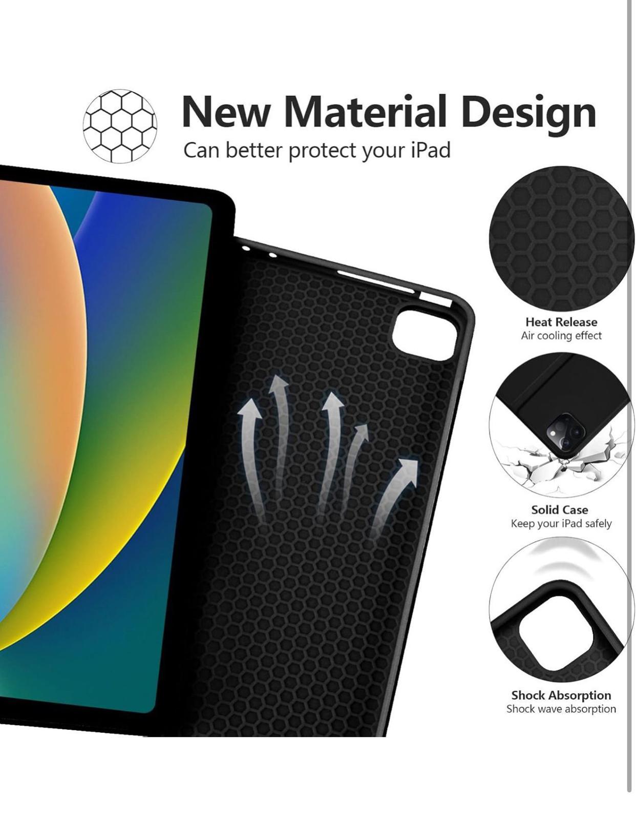 (NEW, No box, MSRP $39.95) Black Keyboard Case for iPad Pro 12.9" (5th, 6th Gen)