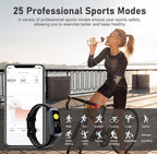 (MSRP $29.99) Fitness Tracker with 1.10″ AMOLED Touch Screen, 25 Sport Modes