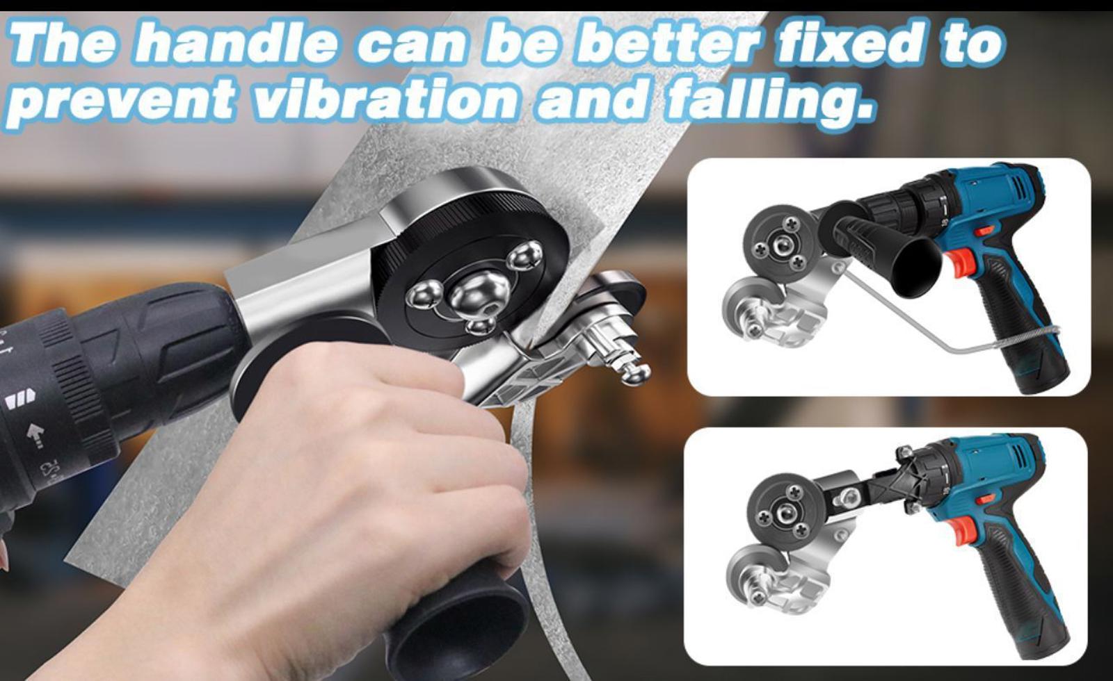 (NEW MSRP $19.99) Sheet Metal Cutter Drill Nibbler for Steel, Aluminum & Copper
