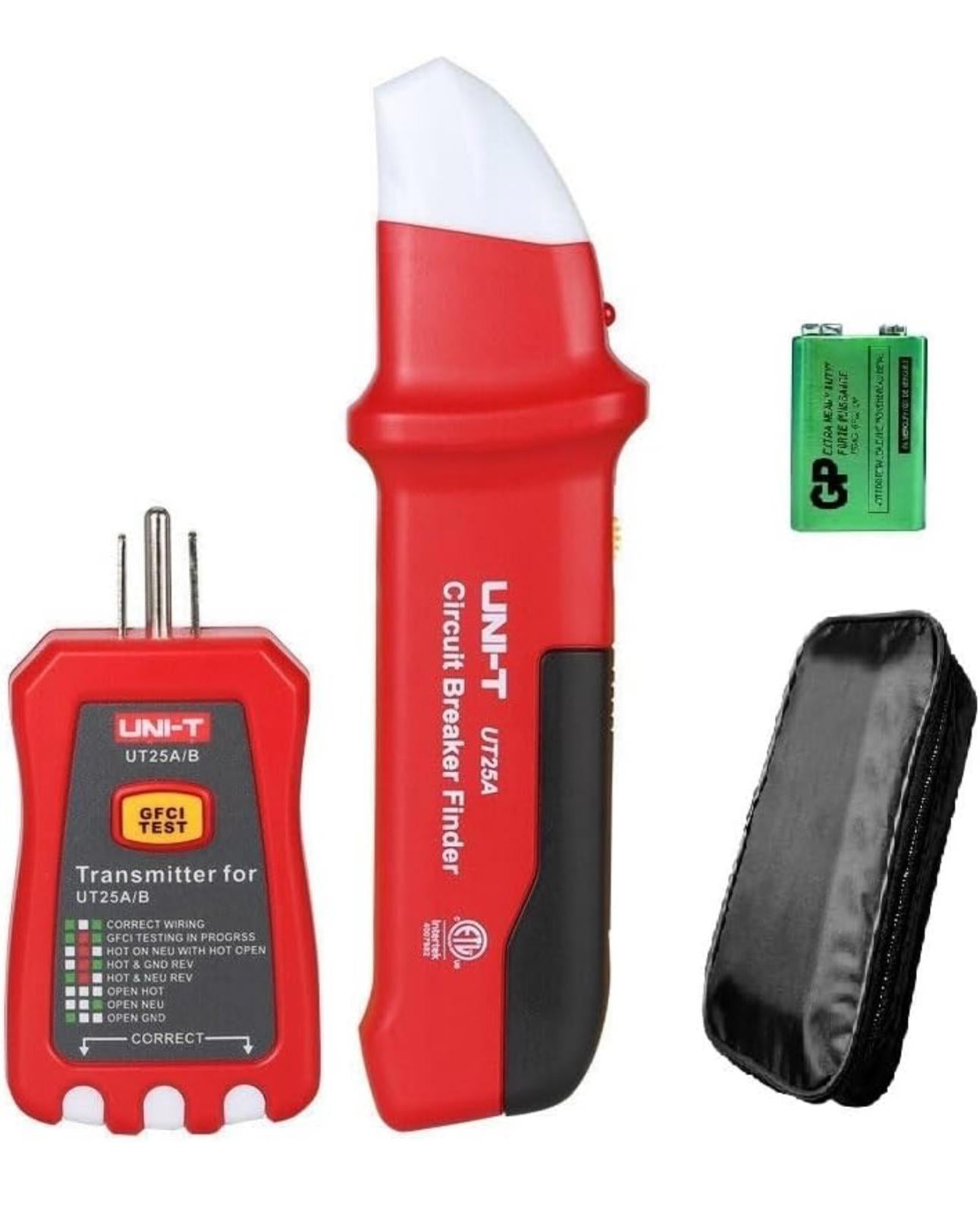 (MSRP $34.99) UNI‑T UT25A Circuit Breaker Finder + GFCI Tester – AC 90–120 V