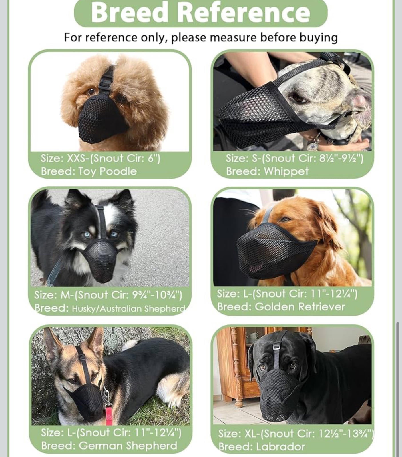 (NEW MSRP $19.95) Mayerzon Soft Mesh Dog Muzzle (XS) – Lightweight & Breathable