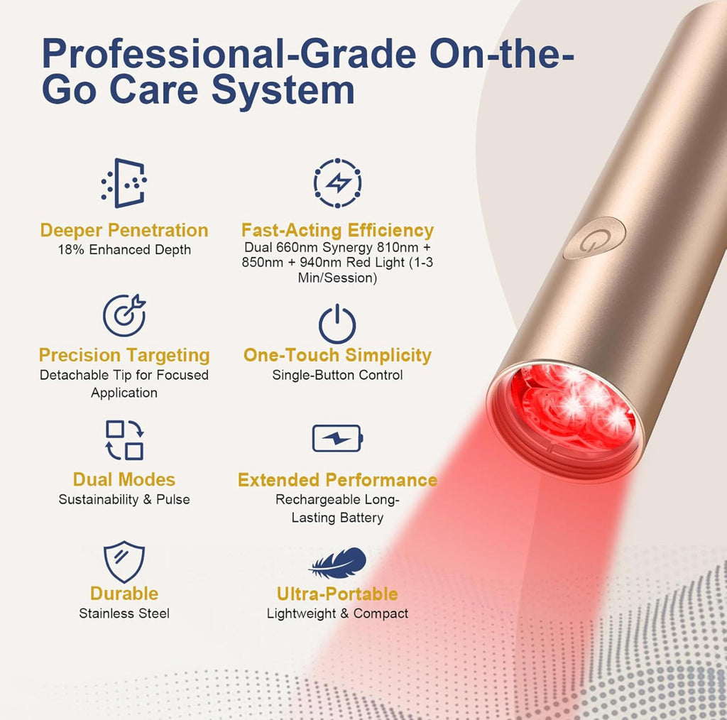 🛑 Cordless Red & Infrared Light Therapy Wand 🔥 MSRP $89.99