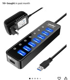 (MSRP $29.99) Sabrent 4-Port USB 3.0 Hub with Individual Power Switches and LEDs