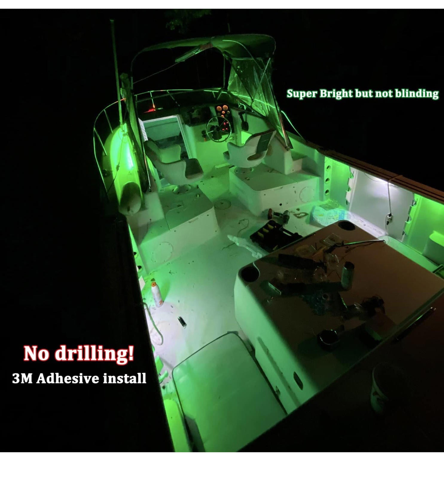 (MSRP $19.99) Boaton 4-Pack 12V Marine LED Interior Courtesy Lights, Waterproof