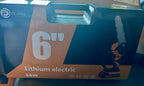 (NEW MSRP $59.99) De Jiang 6” Lithium Electric Chainsaw with 2 Batteries