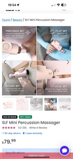 (NEW, MSRP $79.99) SLF Mini Percussion Massager