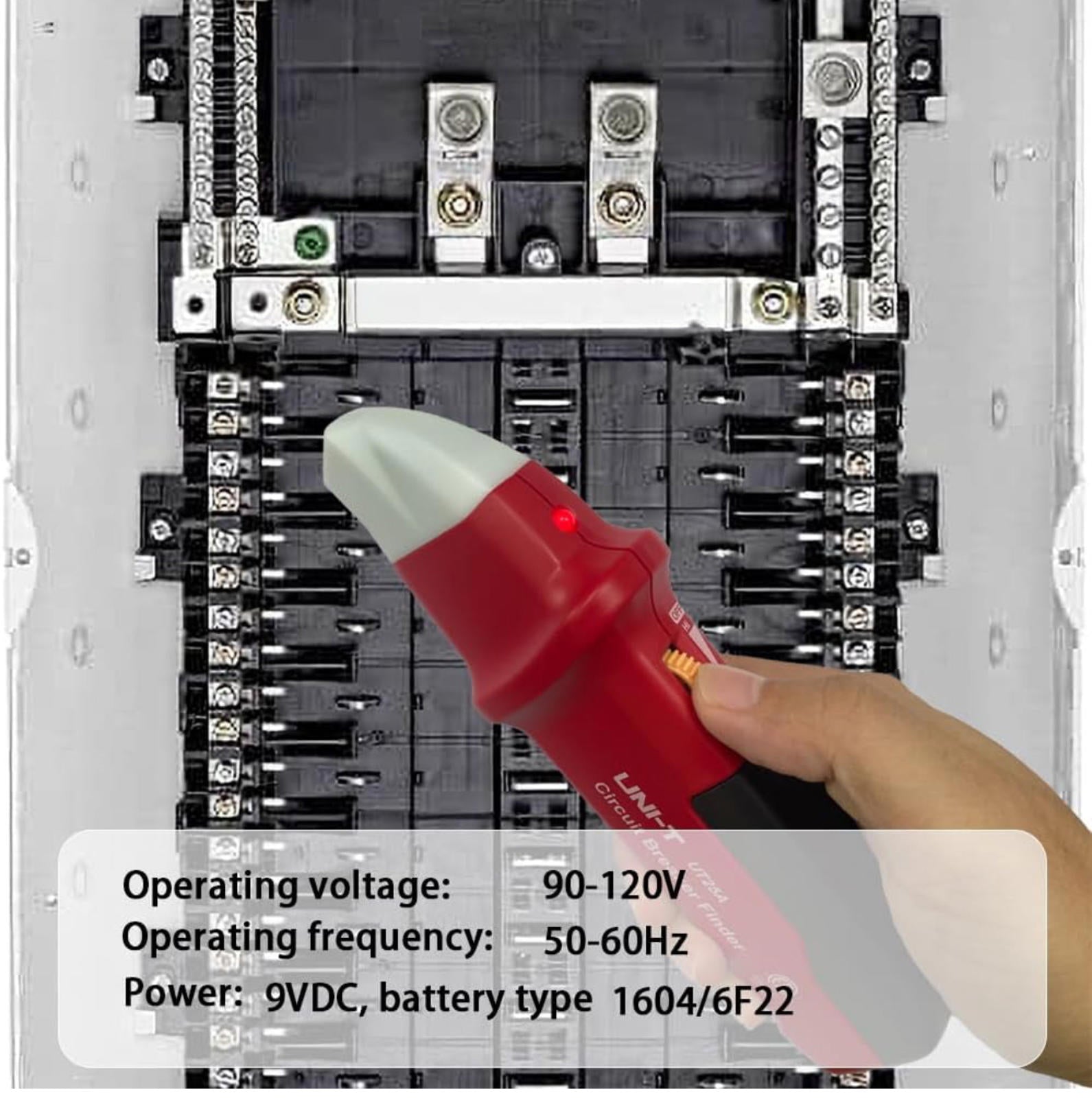 (MSRP $34.99) UNI‑T UT25A Circuit Breaker Finder + GFCI Tester – AC 90–120 V