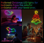 (NEW MSRP $19.99) 6.4ft LED Neon Rope Light Strip– App & Remote, Flexible Design