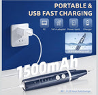 (NEW MSRP $45.99) Electric Teeth Plaque Cleaner Kit – Ultrasonic & USB‑C