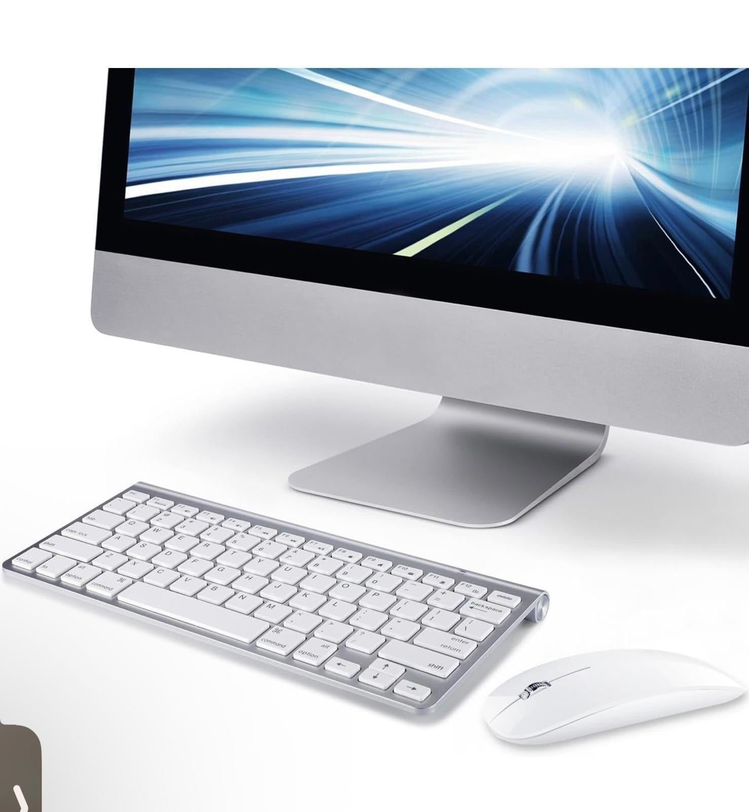 (NEW MSRP $35.99) Wireless Keyboard & Mouse Combo for Mac – USB-C + Bluetooth