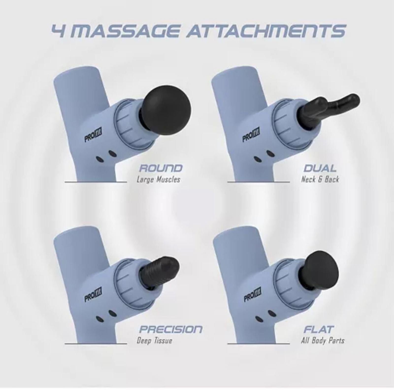 (NEW, MSRP $74.99) Percussion Muscle Massager by ProFit - Light Blue