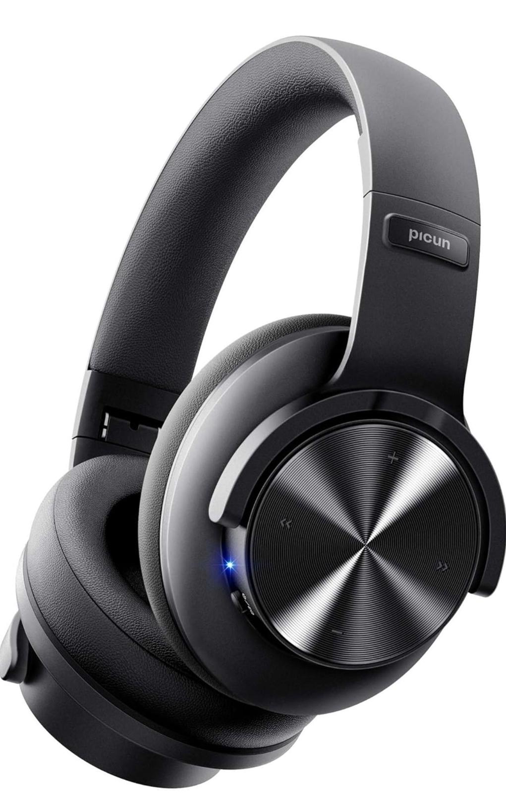 (NEW, MSRP 49.99) BT Headphones – 20H Playtime, 3 EQ Modes, Low Latency Over-Ear