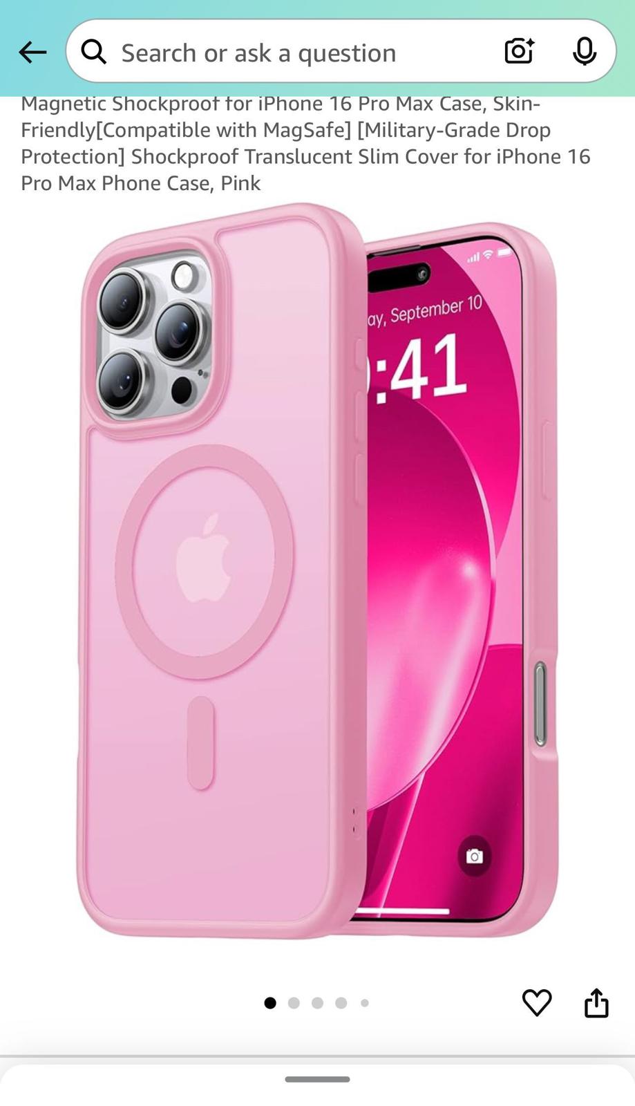 iPhone 16 Pro Max Halolok PINK Phone Case