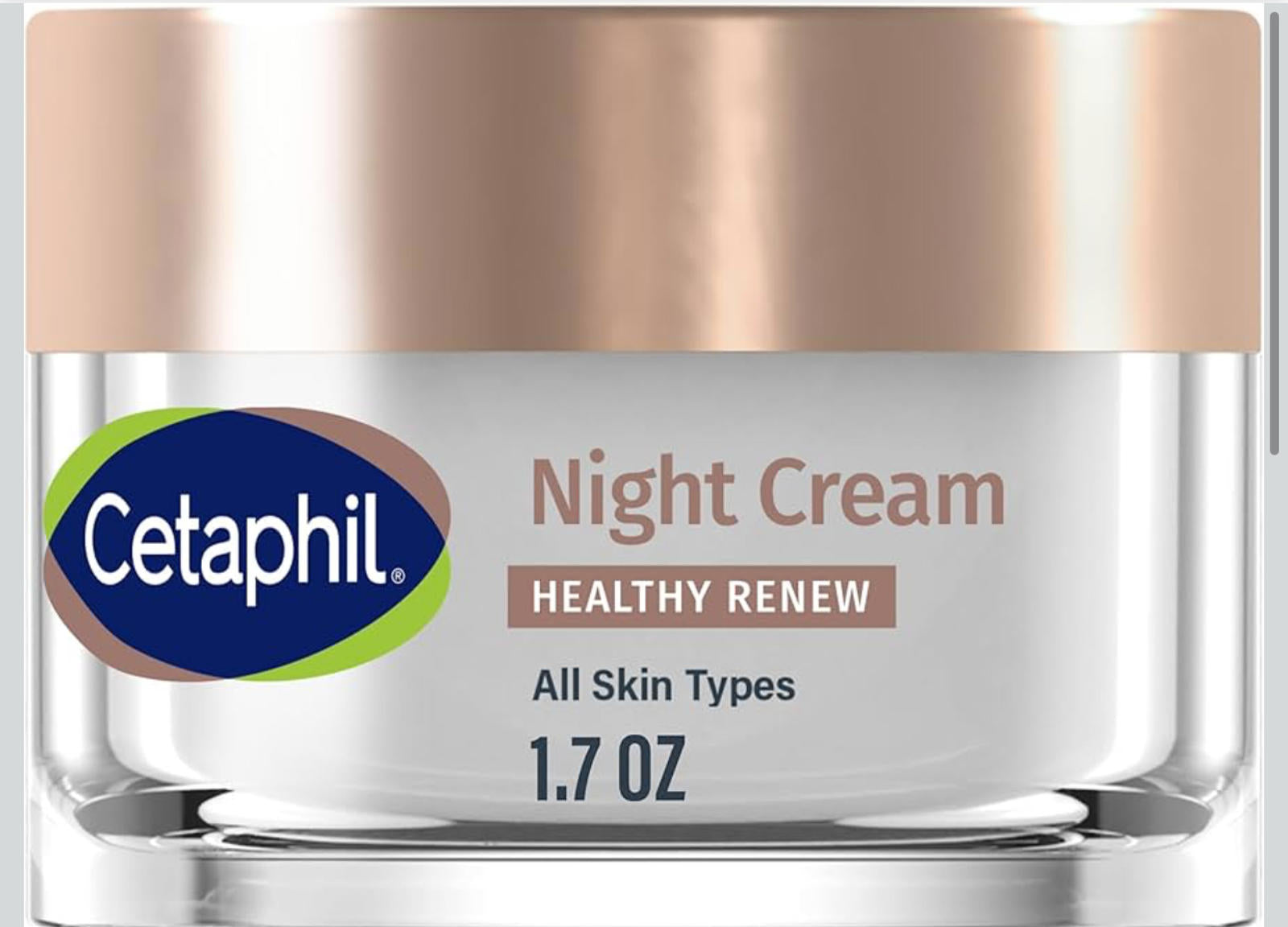 (MSRP $19.99) Cetaphil Healthy Renew Night Cream – Skin Tightening, Retinol Alt.