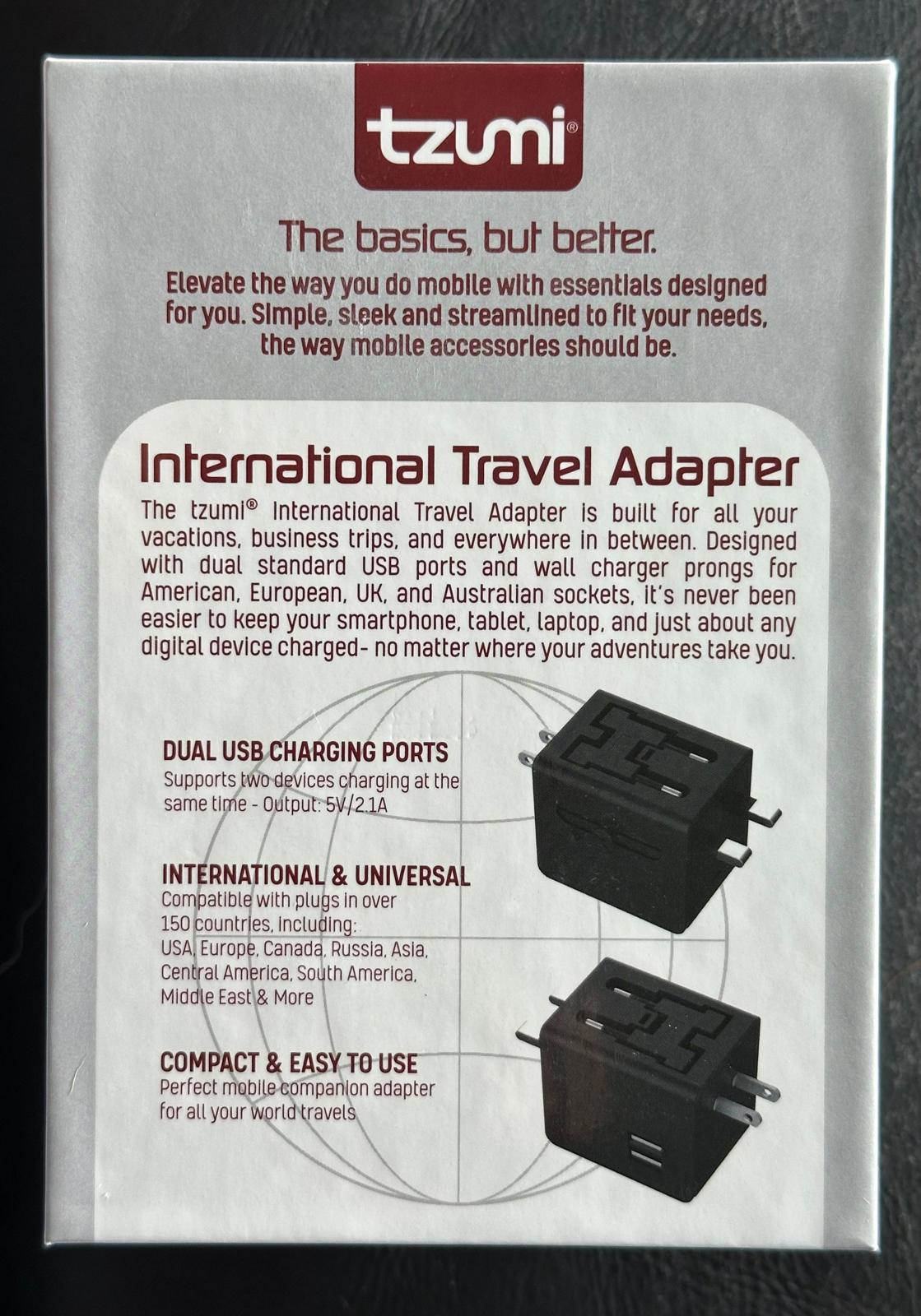 (NEW MSRP $29.99) International Travel Adapter for 150 Countries, 2 USB charging
