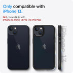 (MSRP $19.99) Spigen Ultra Hybrid iPhone 13 Case – Clear Matte Black