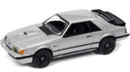 (MSRP $24.99) Johnny Lightning ’86 Mustang SVO – Silver/Black 1/64 Diecast
