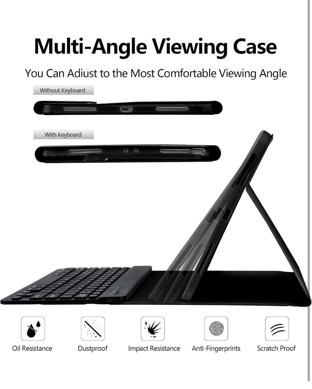 (NEW, No box, MSRP $39.95) Black Keyboard Case for iPad Pro 12.9" (5th, 6th Gen)