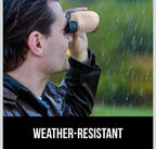 (MSRP $29.99) Gorilla Grip 10×25 Compact Binoculars – Shock-Resistant