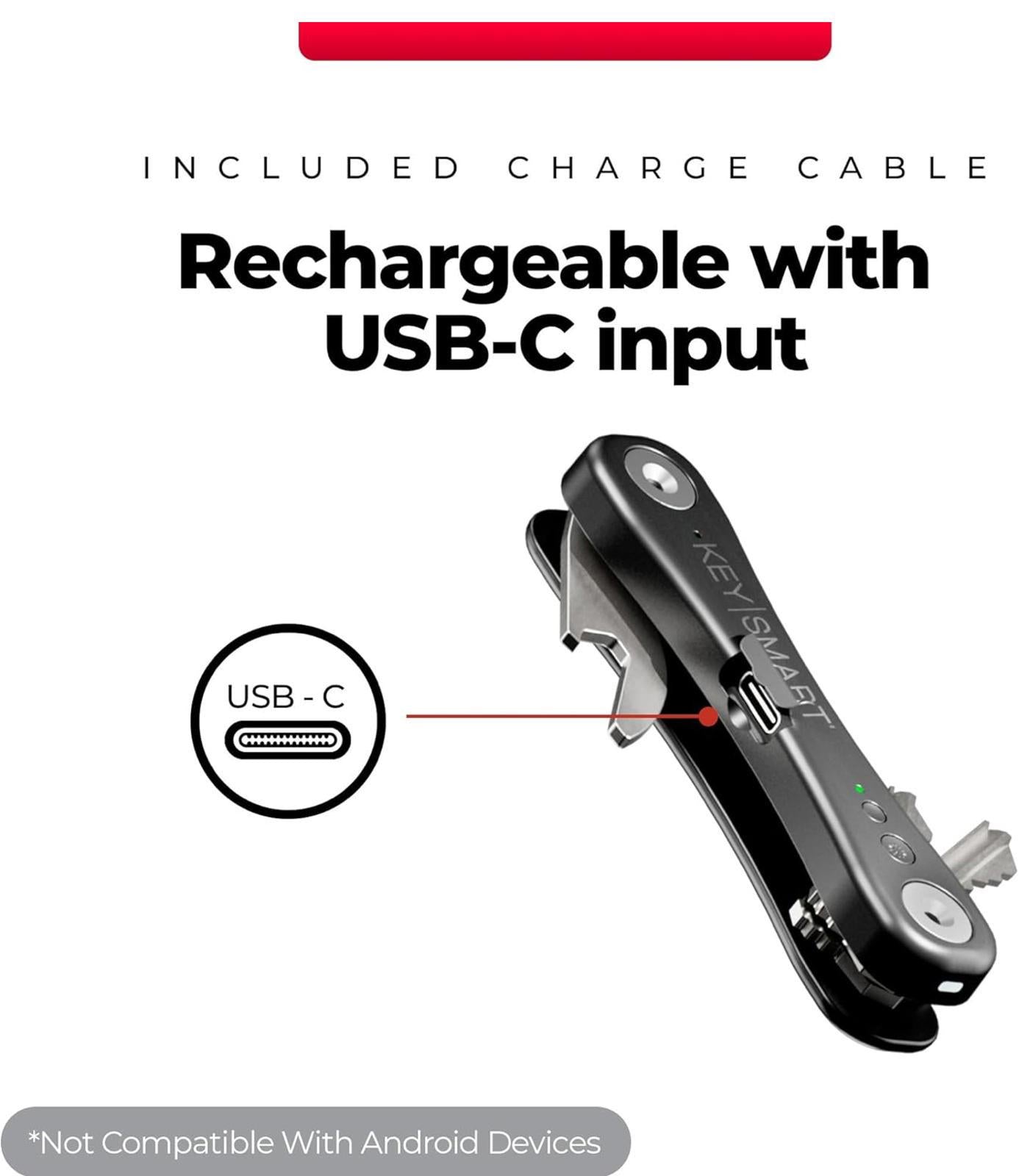 (MSRP $39.99) KeySmart Pro Smart Key Organizer with Tile Support & LED Light