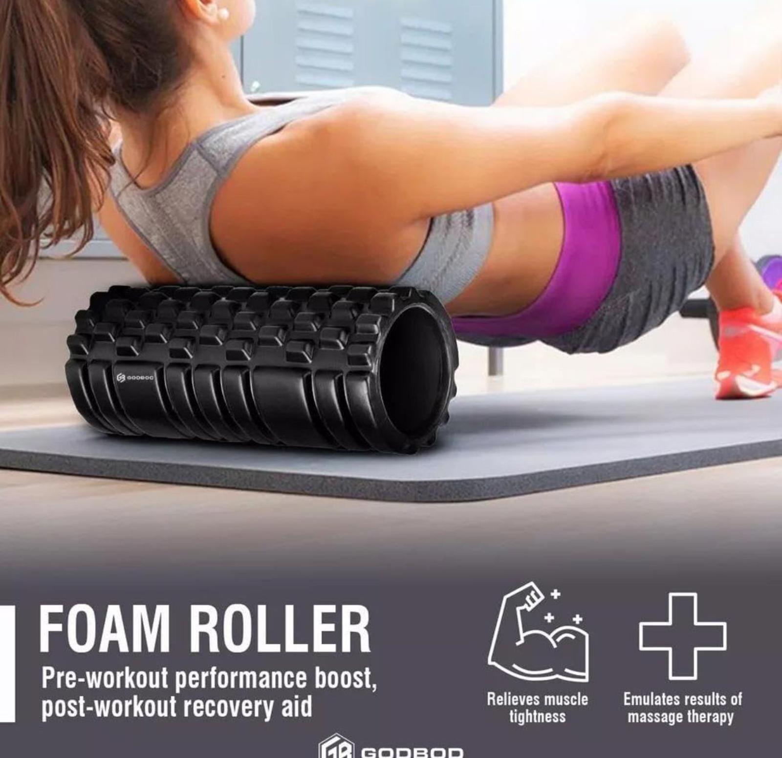 (NEW $39.99) Deep Tissue High Density Foam Roller for Recovery & Pain Relief
