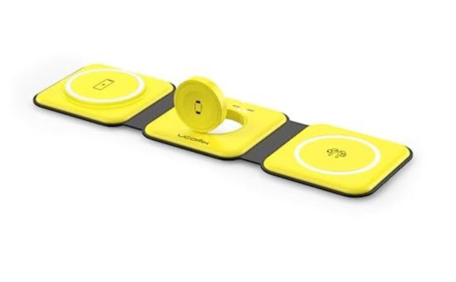 MSRP $42.99) 3-in-1 Foldable Magnetic Wireless Charger for iPhone/Watch/AirPods